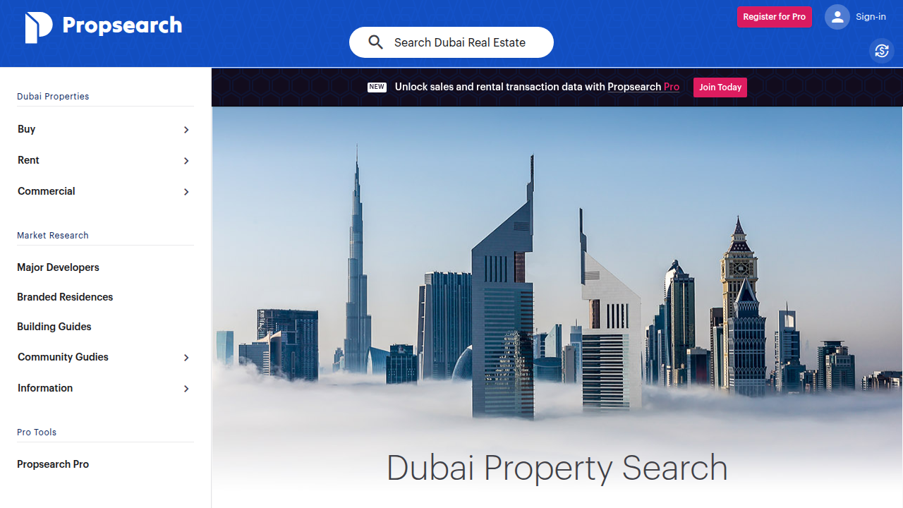 View current listings and unit types for Dubai Harbour Residences on Propsearch.