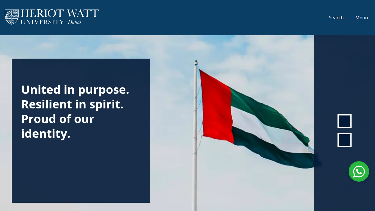 Explore the official website of Heriot-Watt University Dubai, a leading British curriculum university for expat students.
