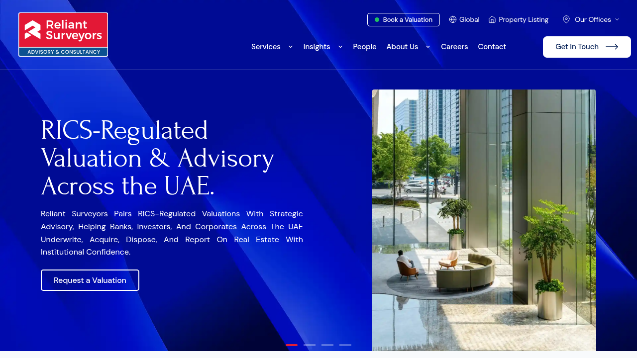 Access expert property valuation reports and real estate market insights from Reliant Surveyors in Dubai.